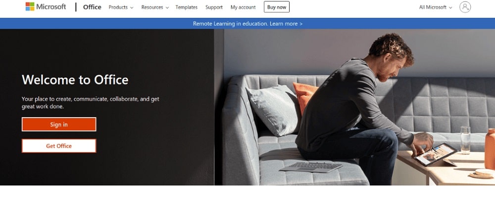Microsoft Office online document collaboration tool